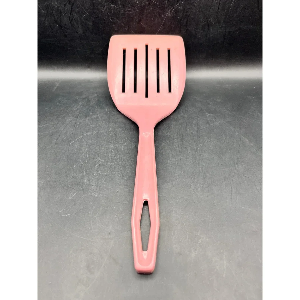 Vtg King Kraft Pink Slotted Spatula Northern‎ Plastics USA Retro Kitchen As Is